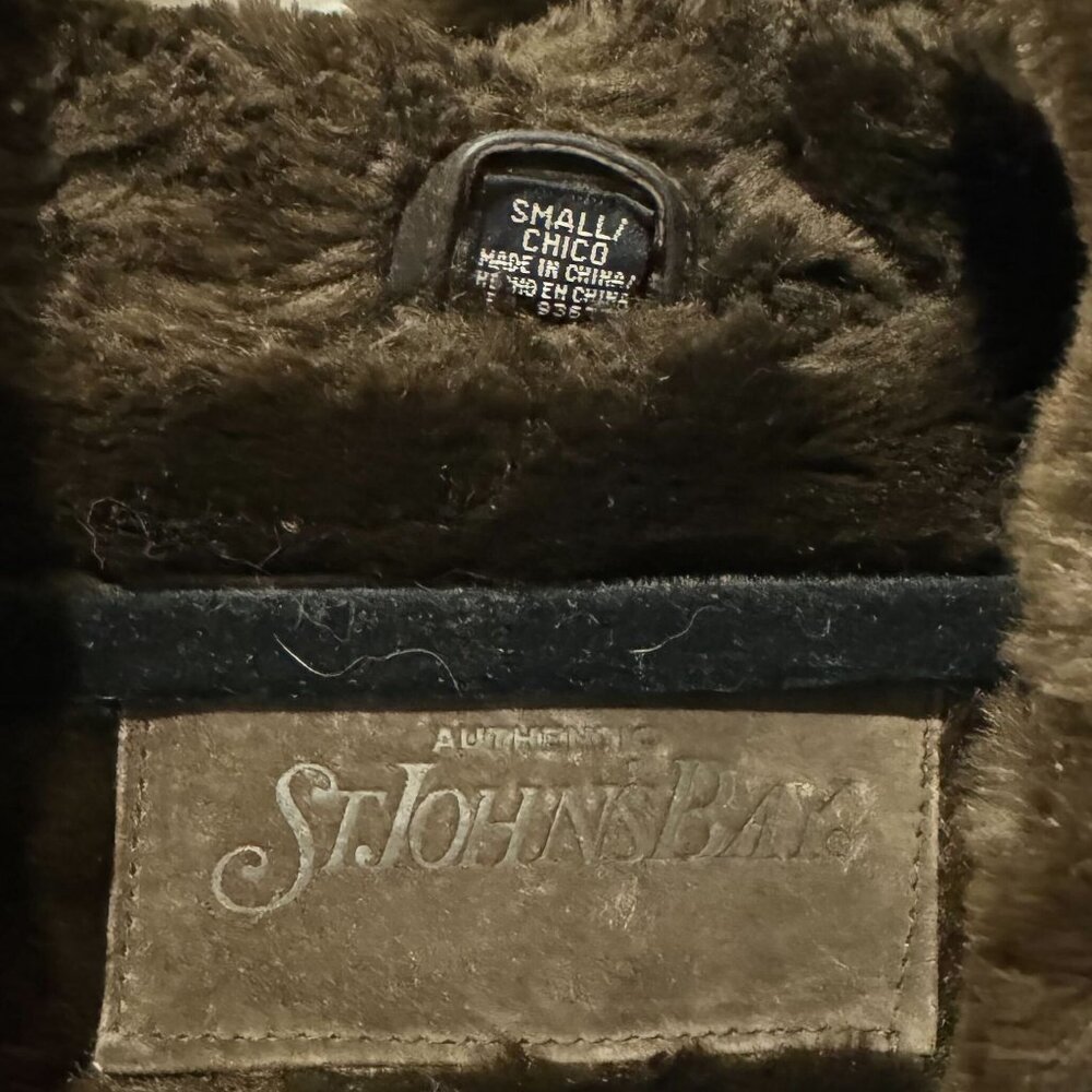 Brown St John's Bay Suede Heavy Weight Jacket - Size Small - Picture 2 of 13